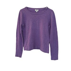 J. Crew Women's Teddie Merino Wool Blend Sweater,‎ Purple, Size M